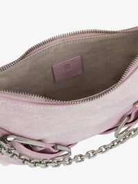 Sac Voyou boyfriend party en cuir vieilli - Old Pink