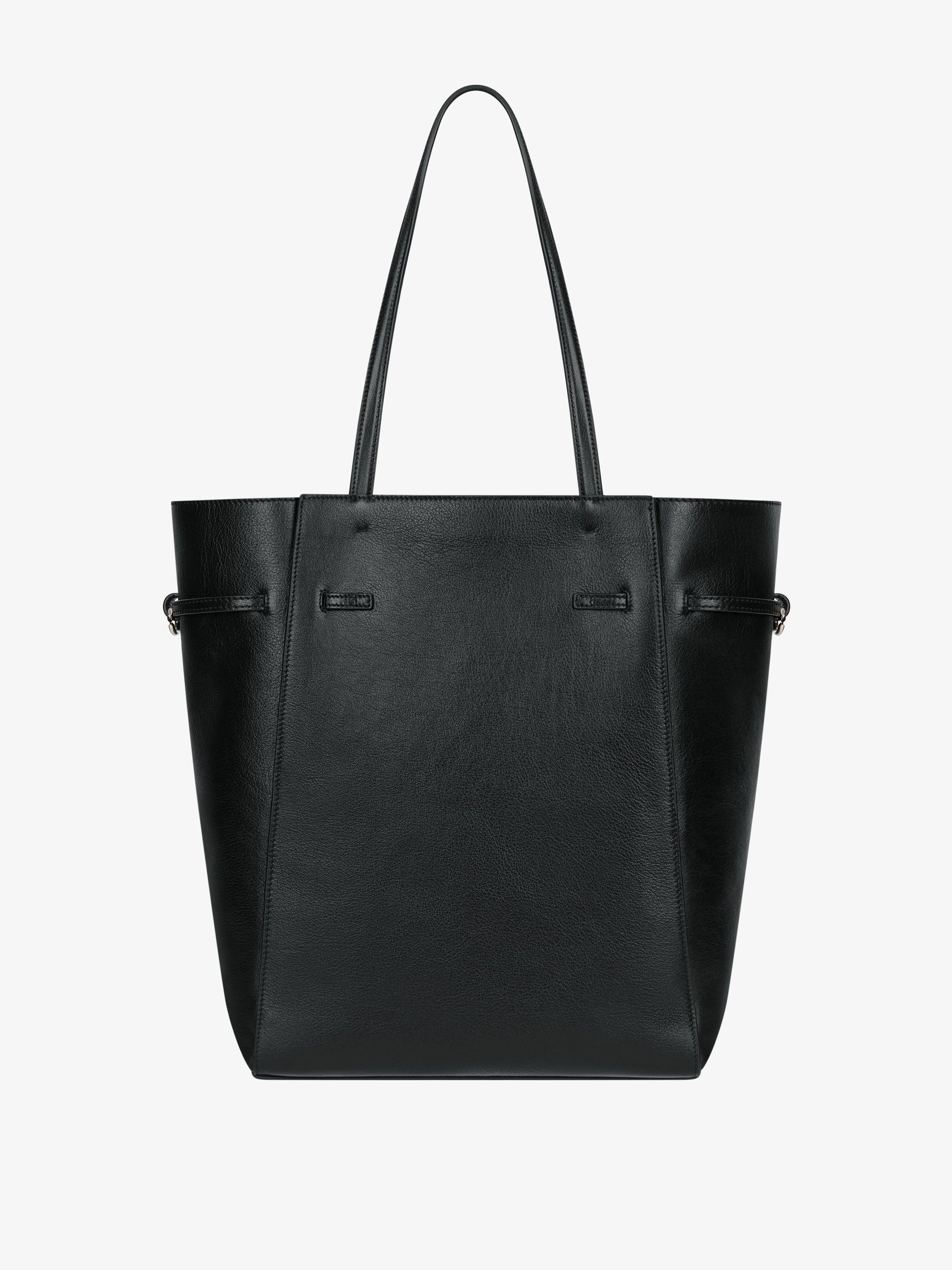 Cabas Voyou moyen en cuir - Black
