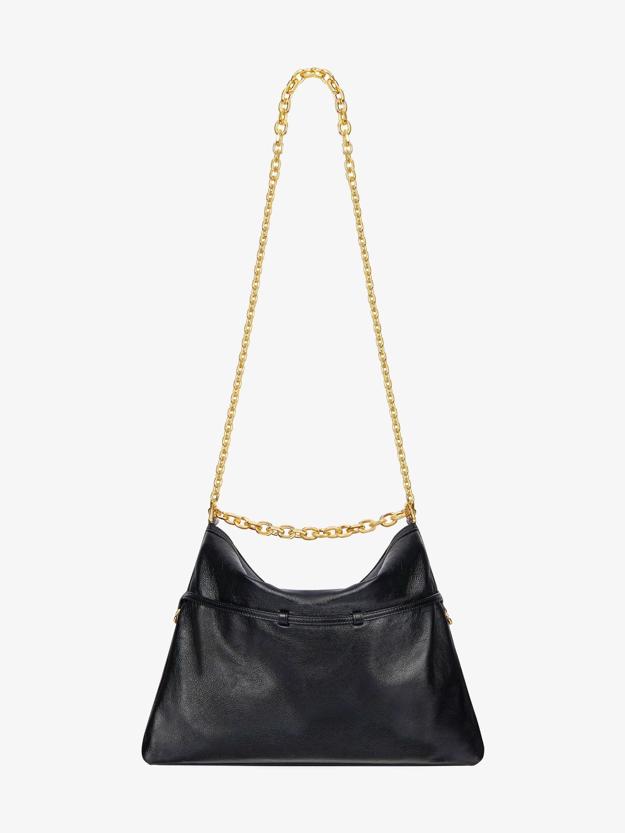 Sac Voyou moyen en cuir - Noir