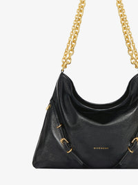 Sac Voyou moyen en cuir - Noir