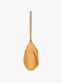 Sac Voyou moyen en cuir - Orange Rouge