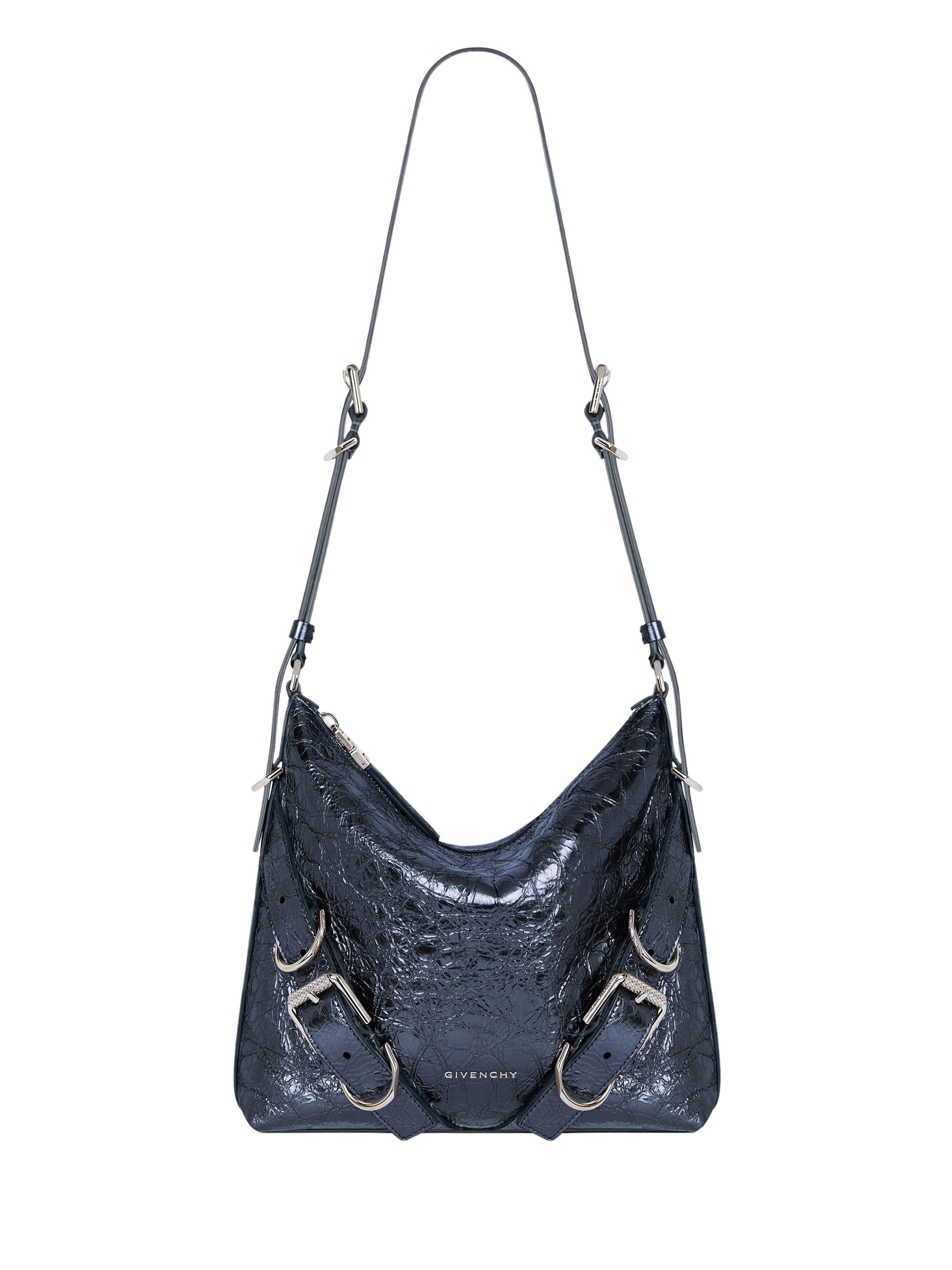 Sac Voyou petit en cuir - Navy