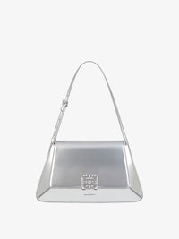 LAMINATED LEATHER W/SILVERY JEWELRY