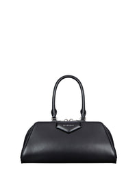 Petit sac Antigona east west en cuir - Black