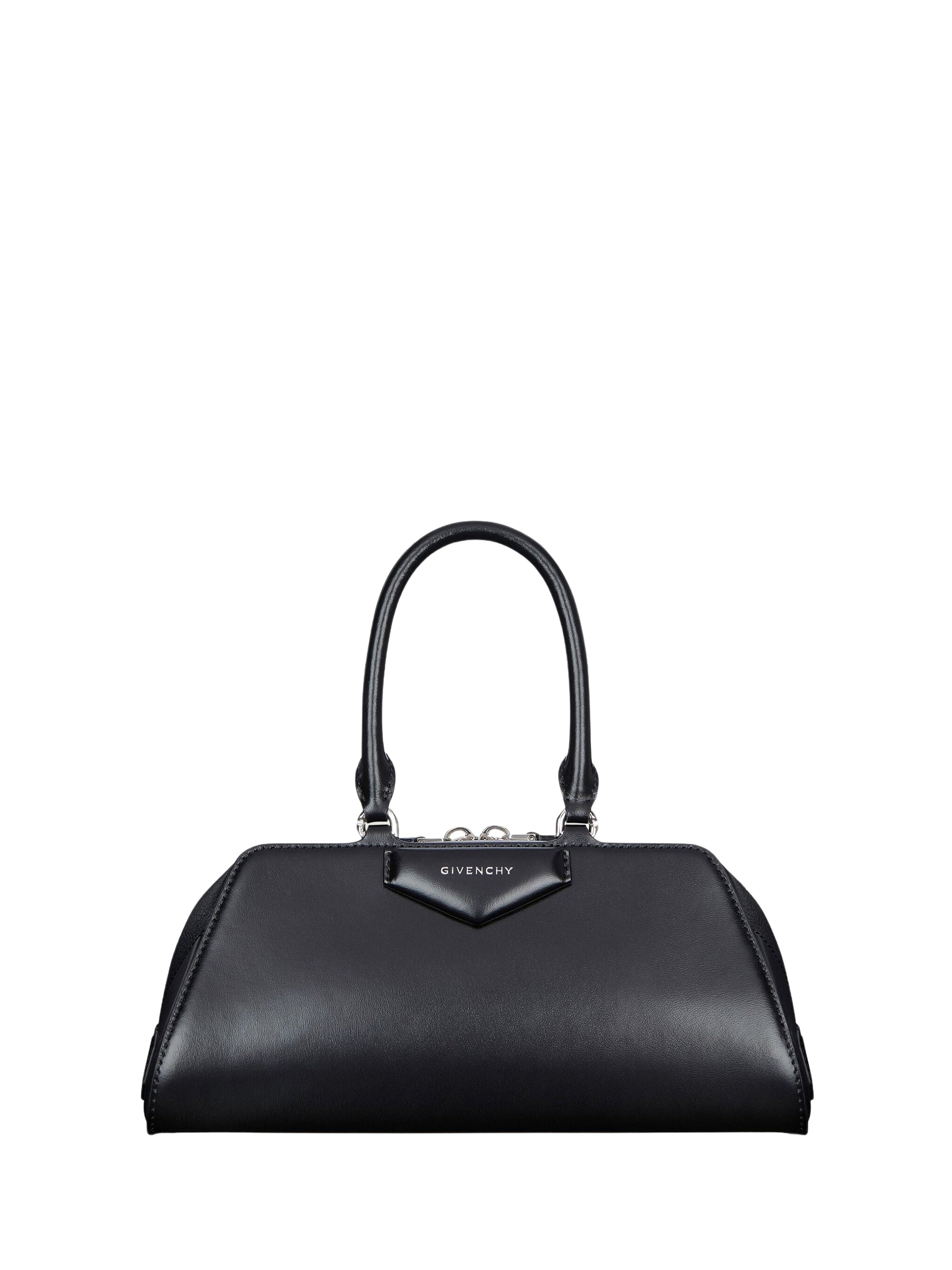 Petit sac Antigona east west en cuir - Black