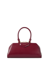 Petit sac Antigona east west en cuir - Burgundy