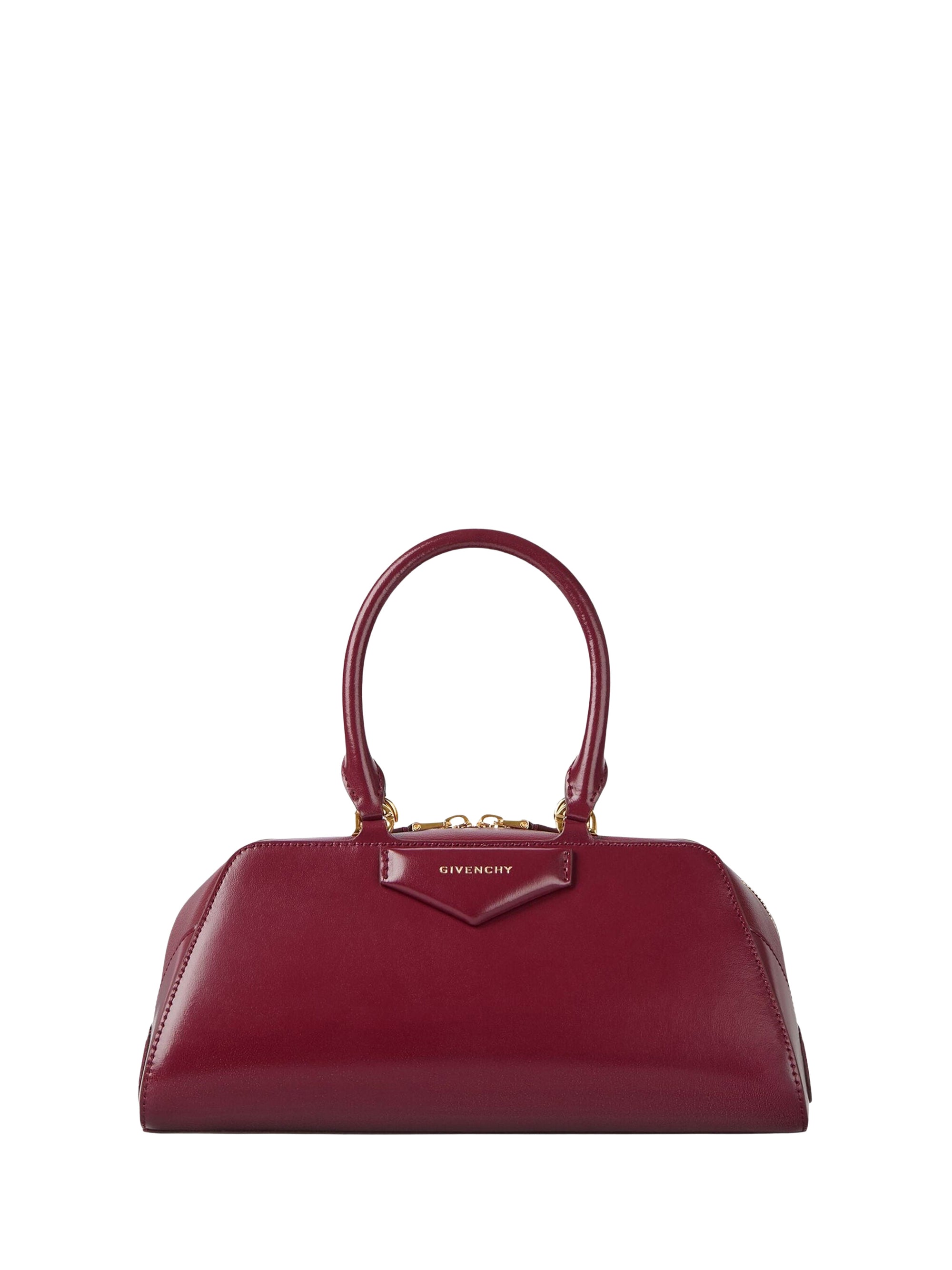 Petit sac Antigona east west en cuir - Burgundy