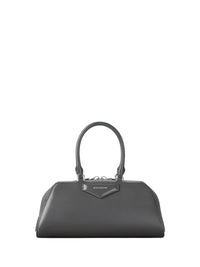 Sac Antigona east west petit en cuir - Dark Grey