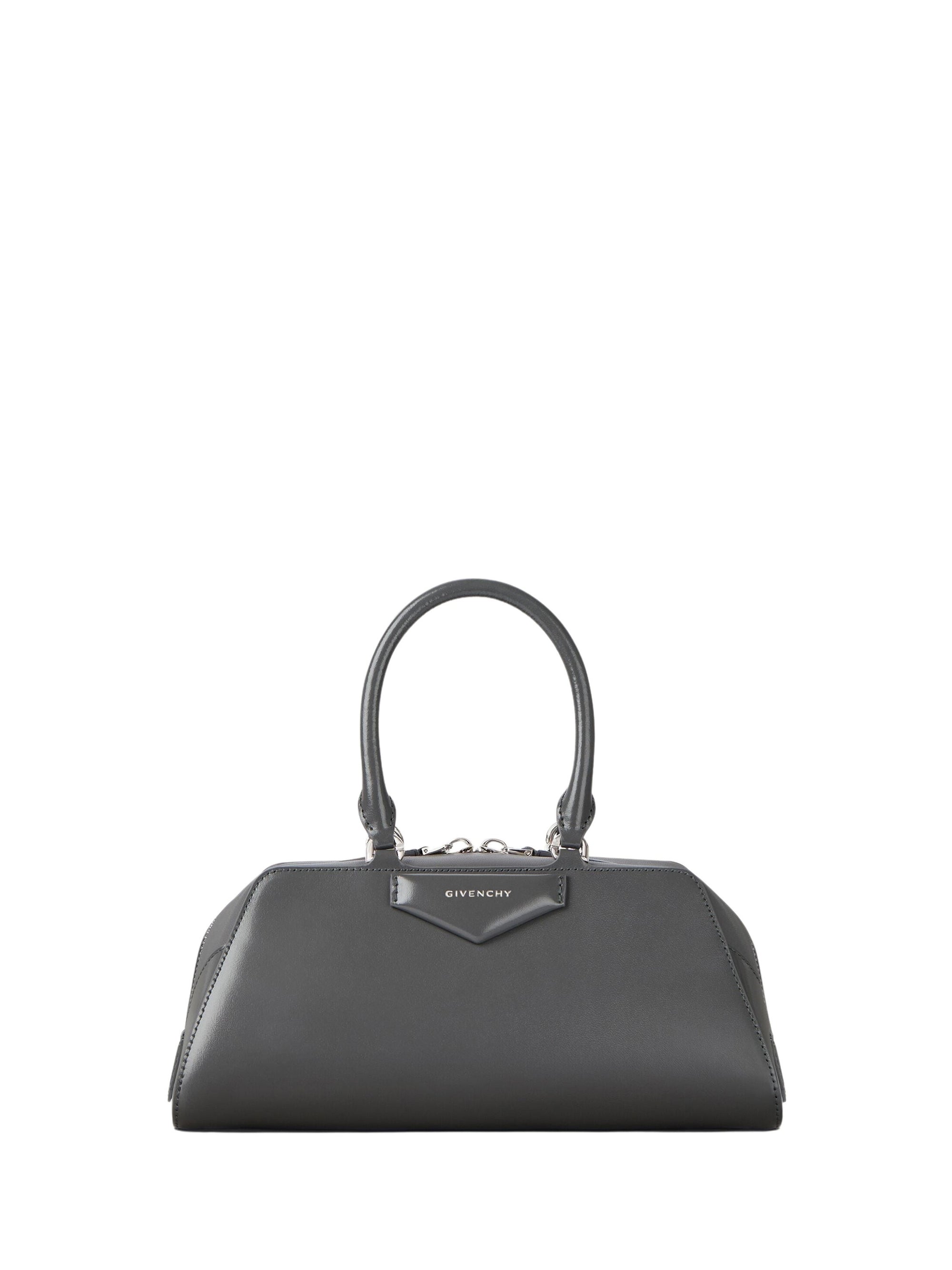 Sac Antigona east west petit en cuir - Dark Grey