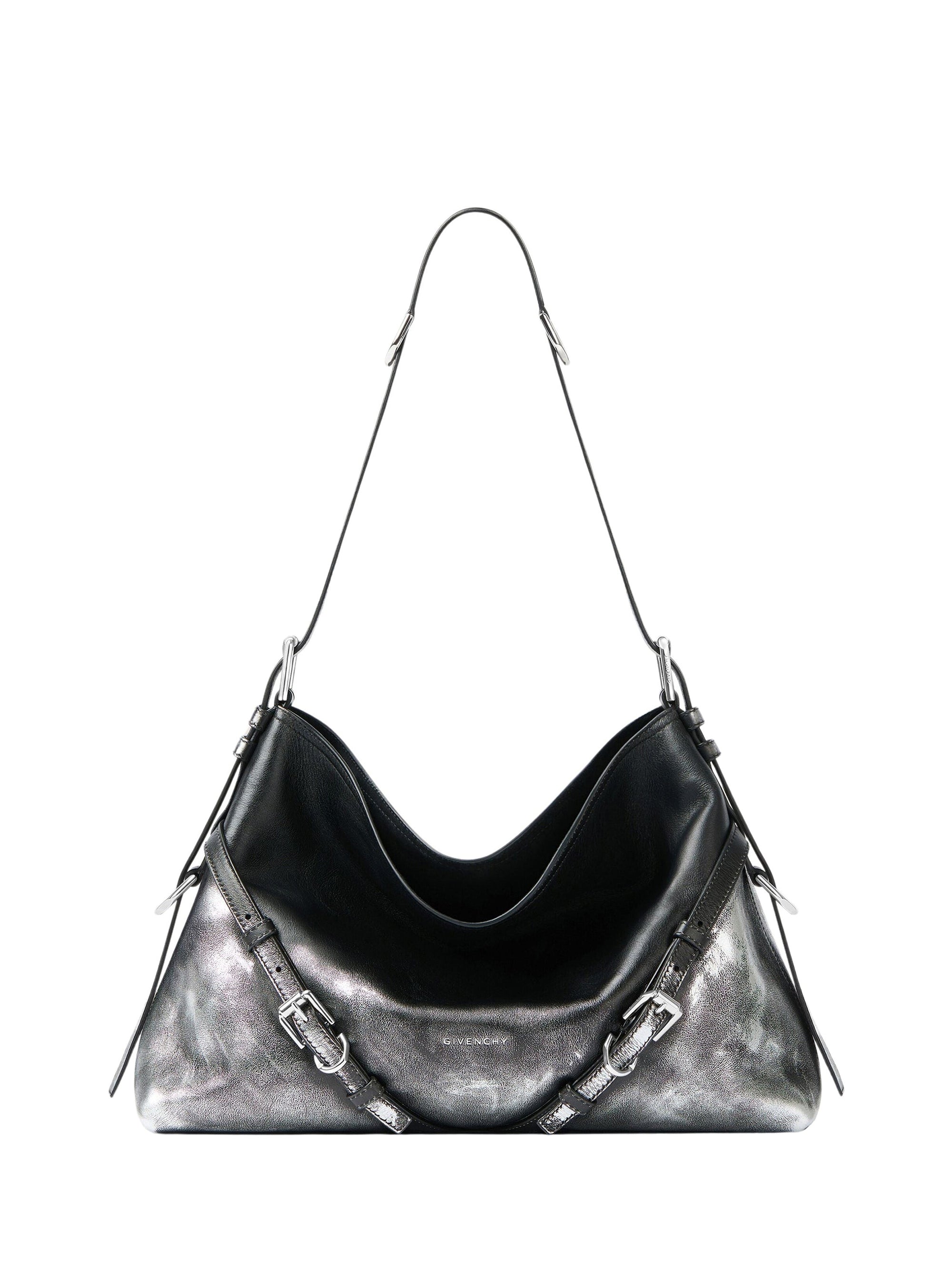 Sac Voyou moyen en cuir - Black