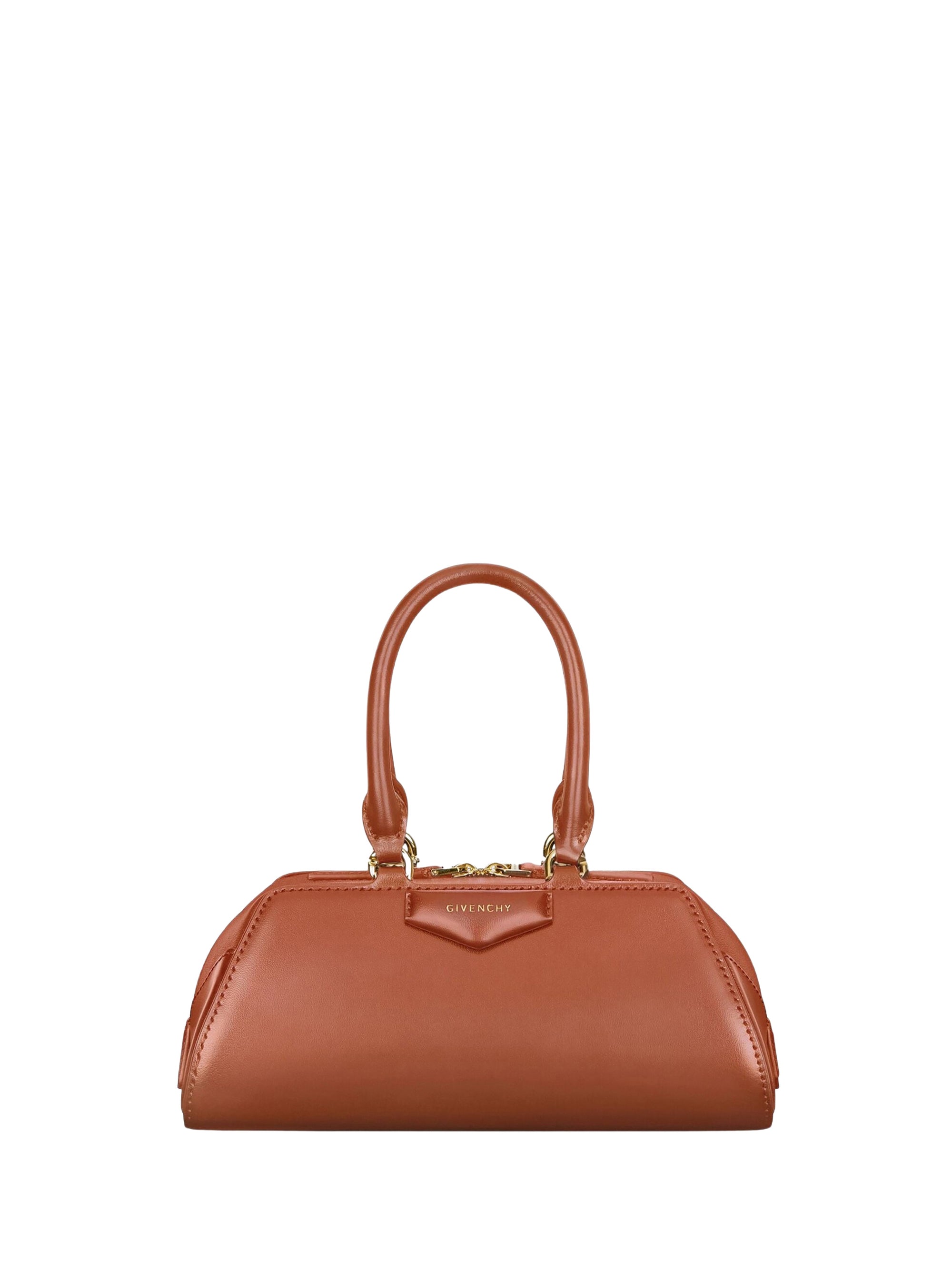 Mini sac Antigona east west en cuir - Caramel Brown