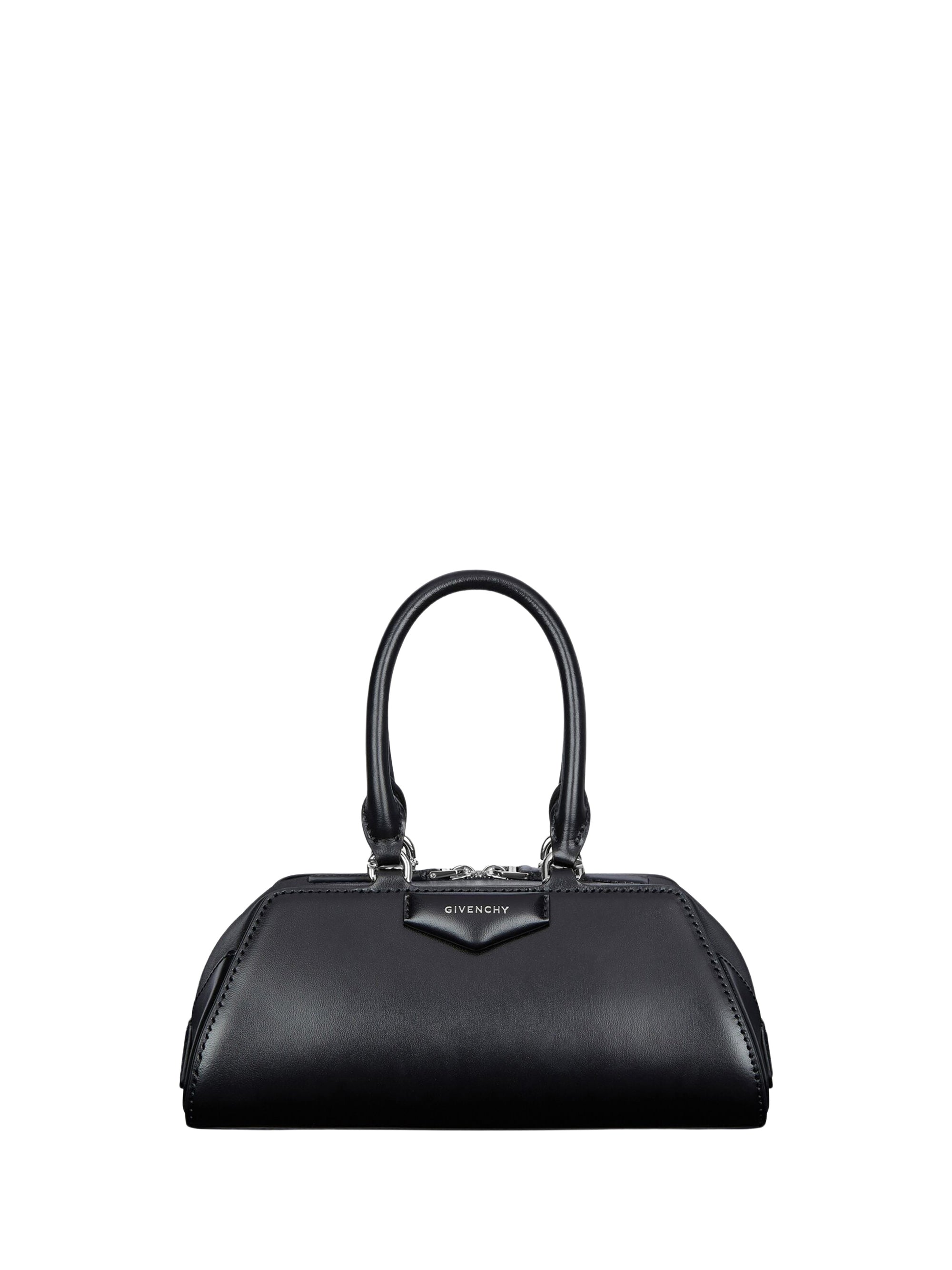 Antigona East West mini leather bag - Black