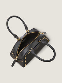 SMOOTH GRAINED LEATHER W/STUDS