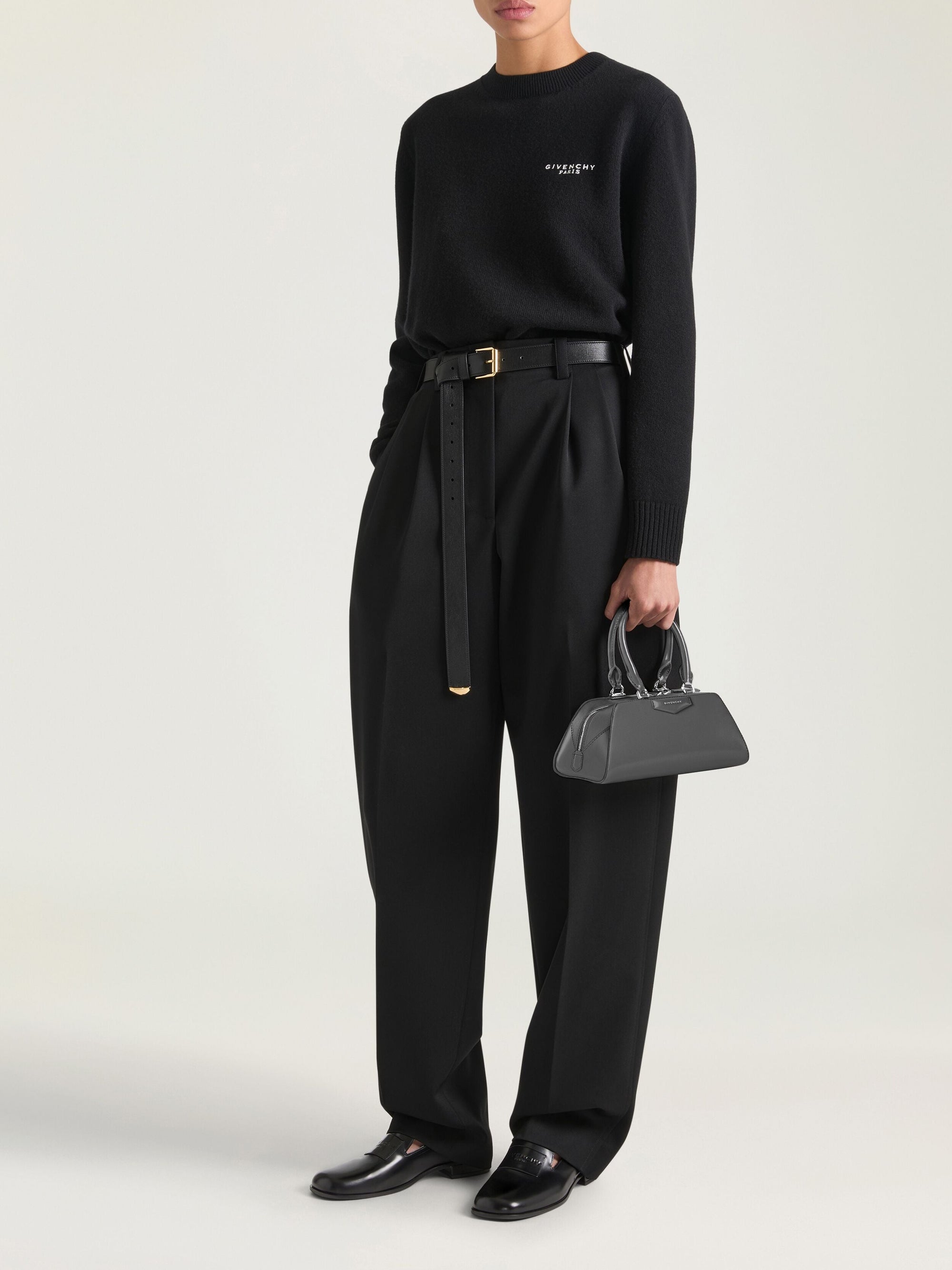 Sac Antigona east west mini en cuir - Dark Grey