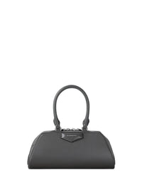 Antigona East West mini leather bag – Dark Grey