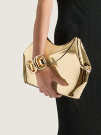 MIRROR LAMINATED LEATHER W/ GOLDEN