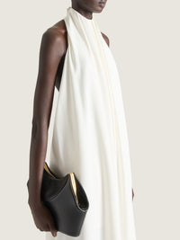 Pochette Facet en cuir - Black