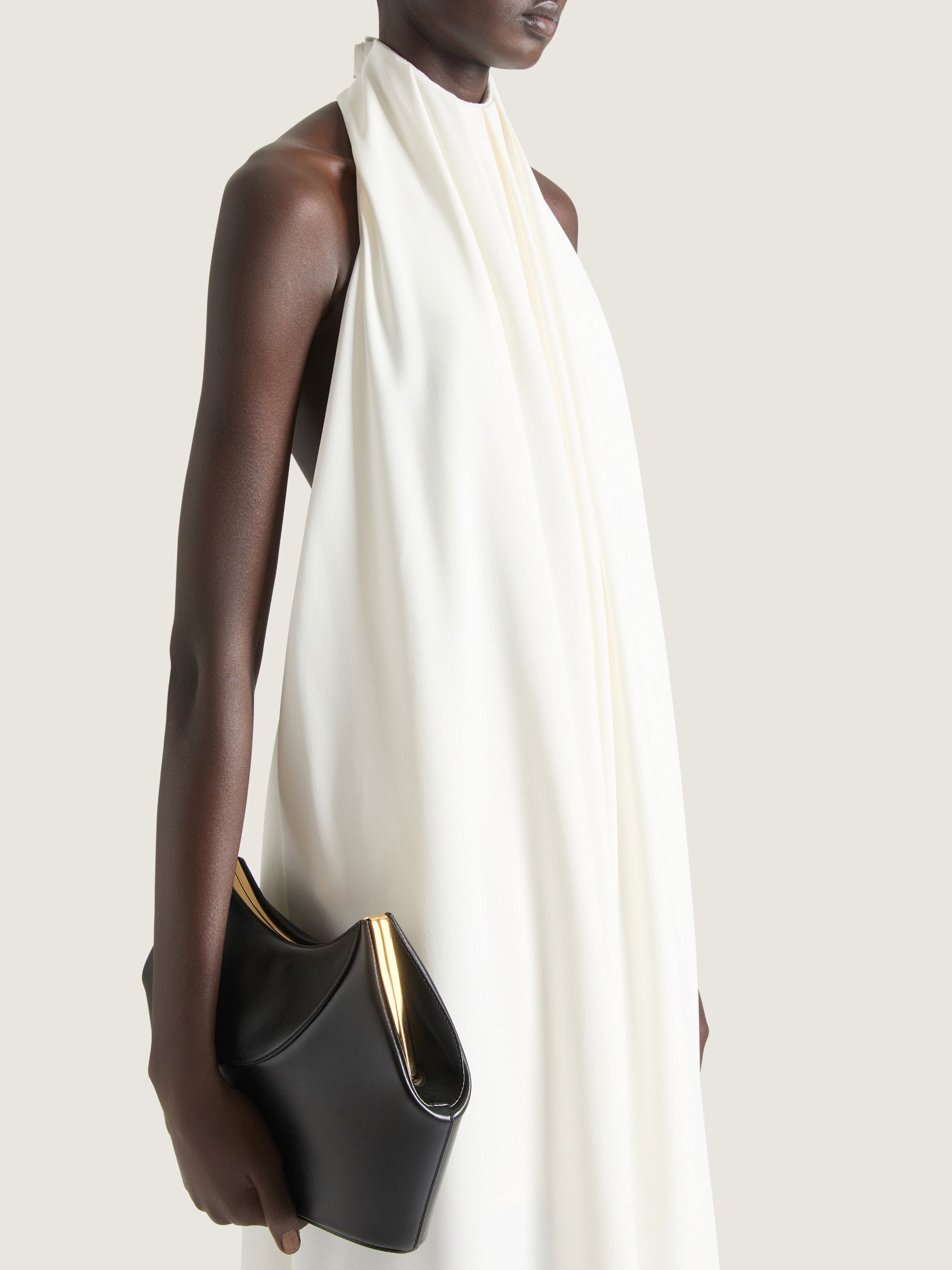 Pochette Facet en cuir - Black