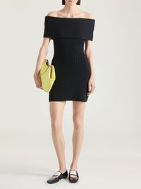 Pochette Facet en cuir - Acid Yellow