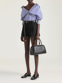 Sac bowling Antigona east west en cuir - Black