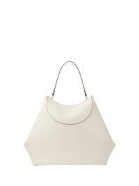 Sac Facet à poignée en cuir - Ivory