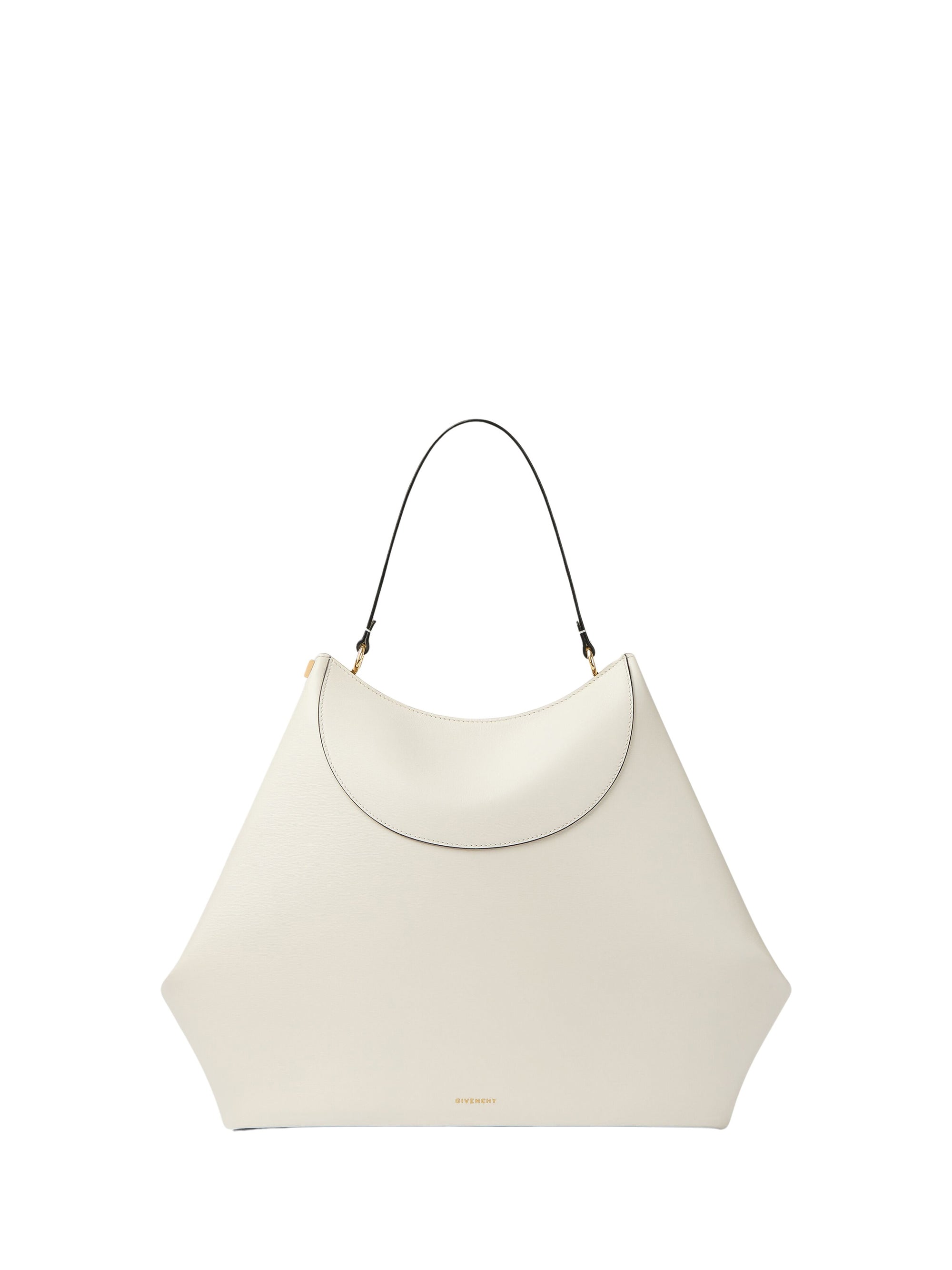 Sac Facet à poignée en cuir - Ivory