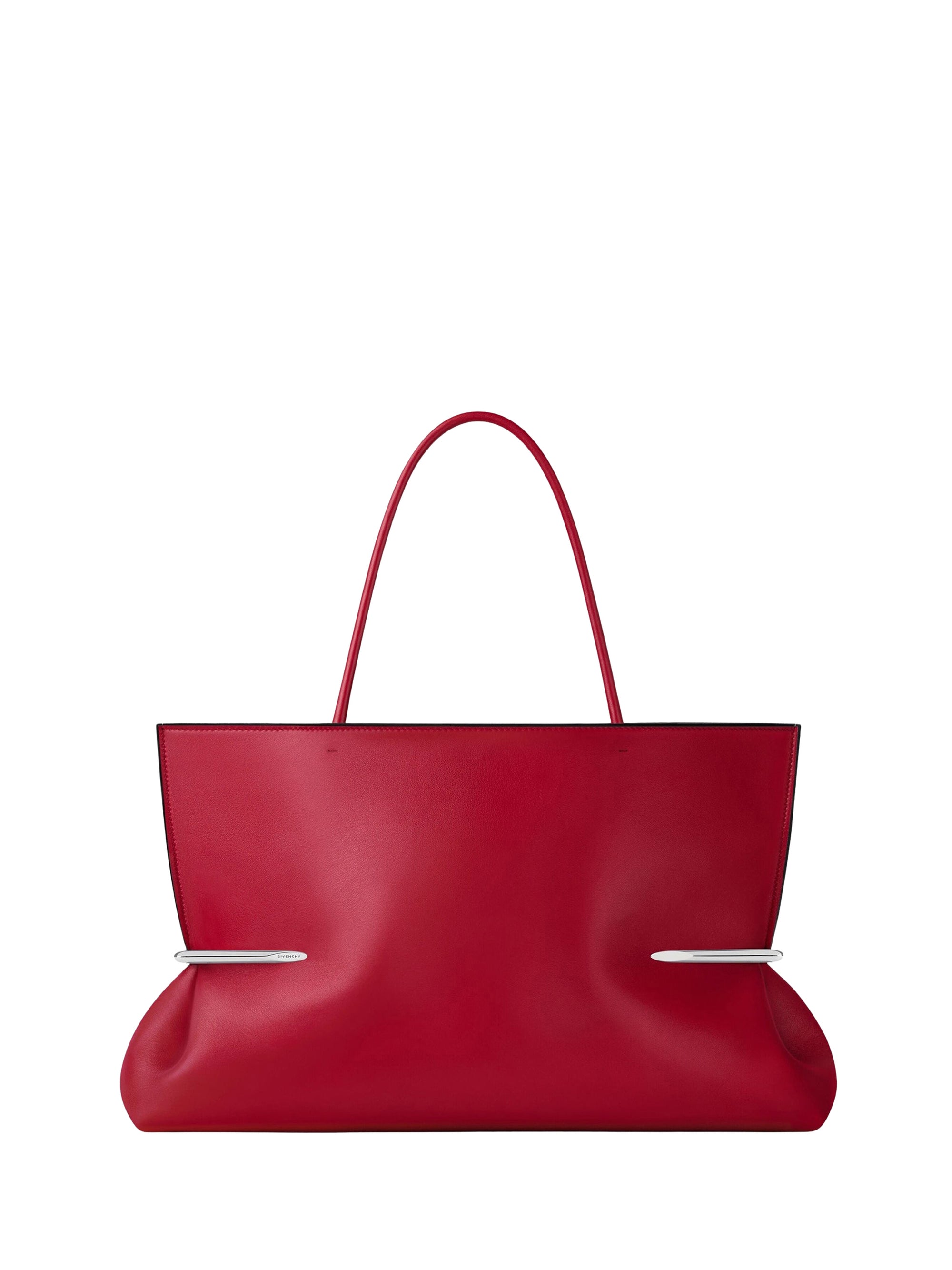 Cabas Pinch east west en cuir - Equestrian Red