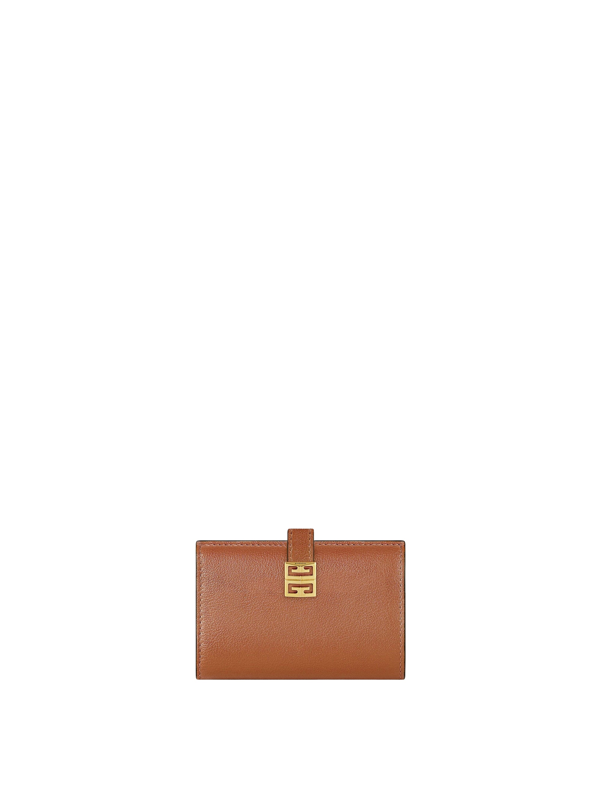 Medium 4G leather wallet - Tan