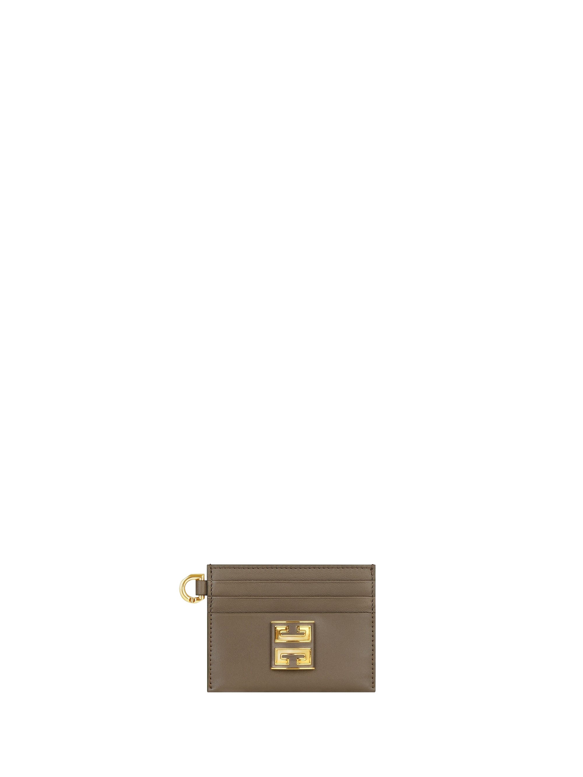 Porte-cartes 4G en cuir - Beige Taupe