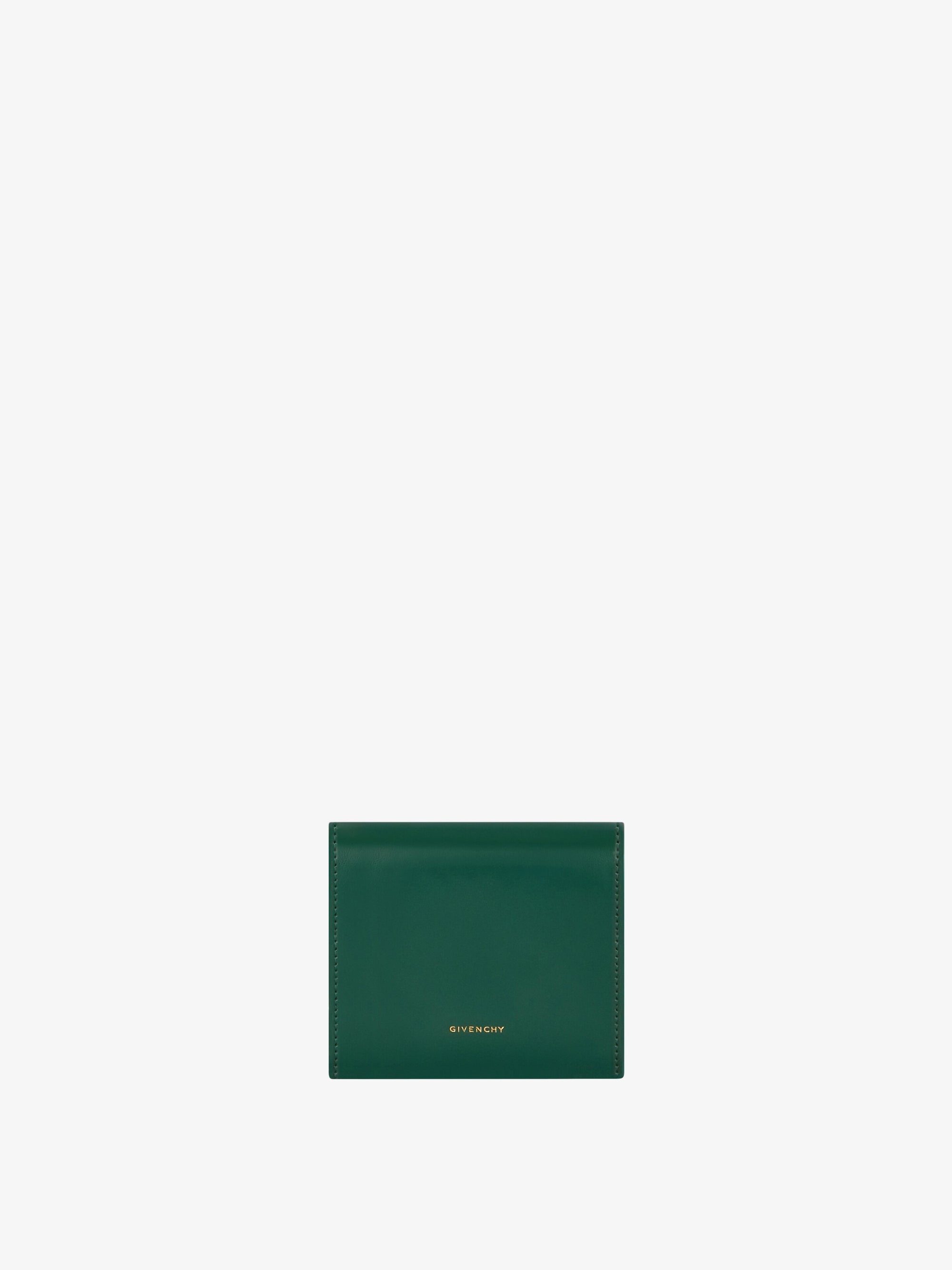 Portefeuille 4G en cuir - Vert Emeraude