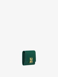 Portefeuille 4G en cuir - Vert Emeraude