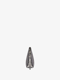 Pochette Voyou en cuir laminé - Gris Argente