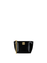 4G Liquid Leather Make-up Bag - Black