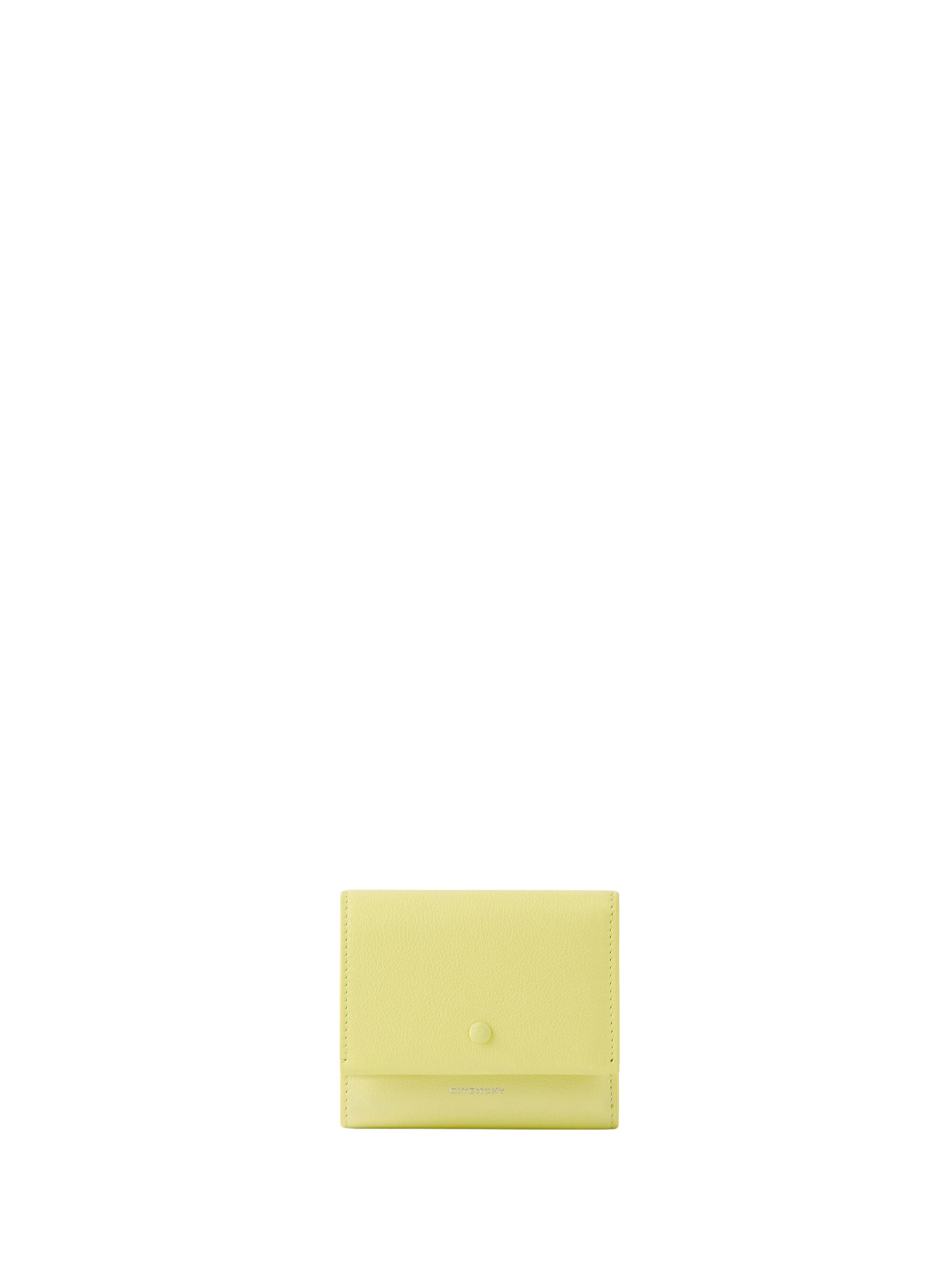 Portefeuille Day mini en cuir - Acid Yellow