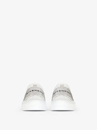 Baskets City Sport en cuir - White & Silvery