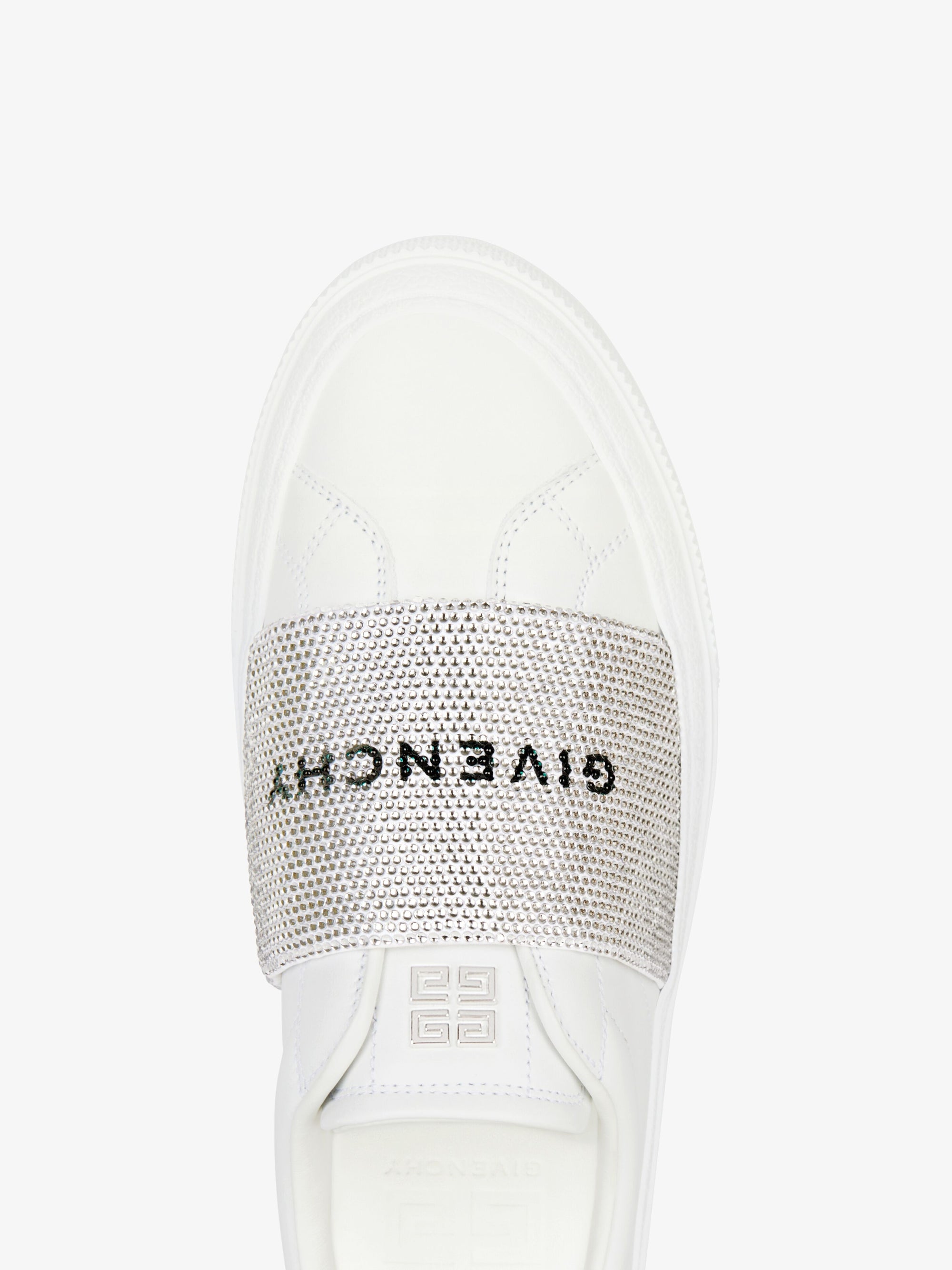 Baskets City Sport en cuir - White & Silvery
