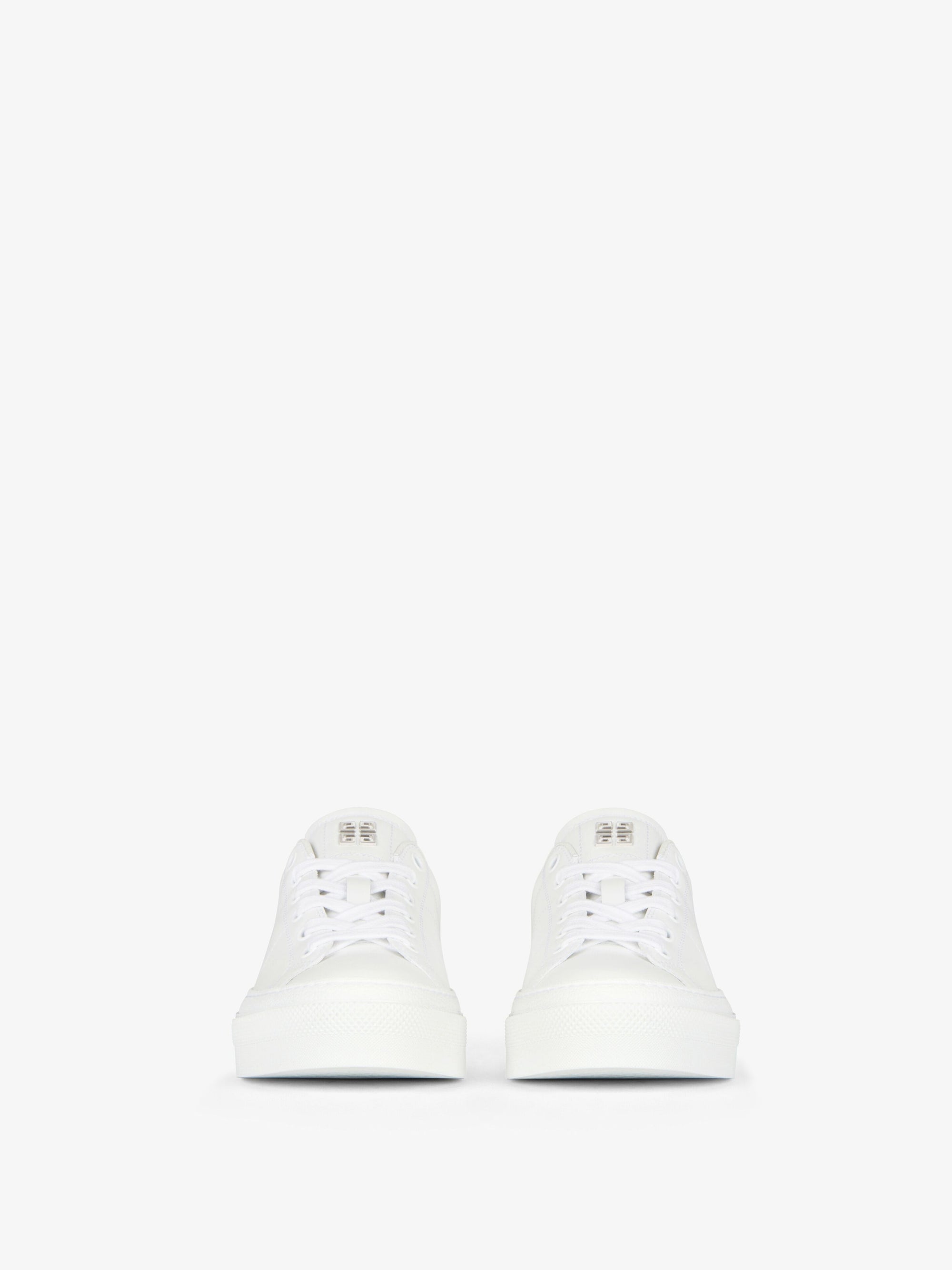 Baskets City Sport en cuir - White & Lilac