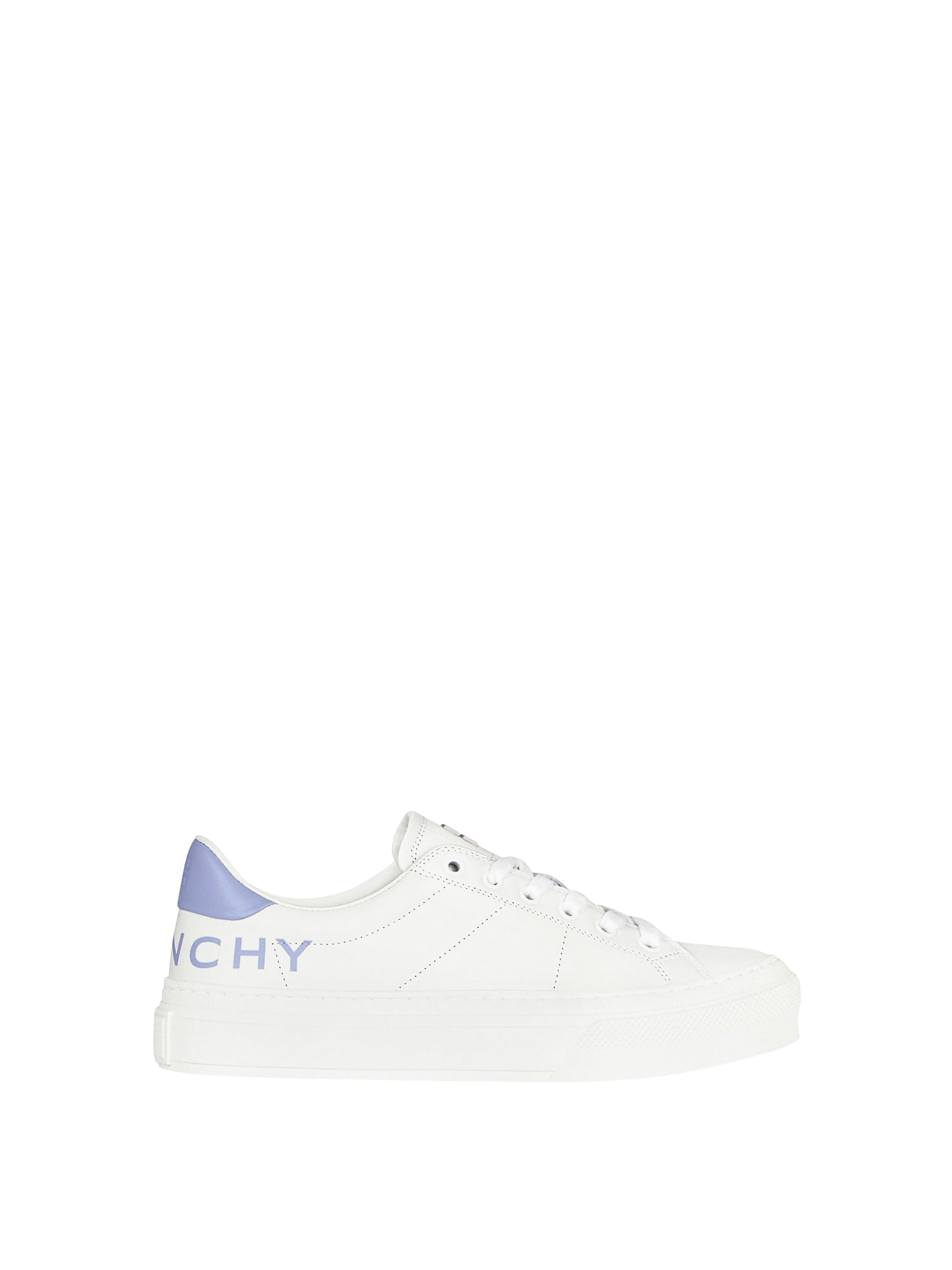 Baskets City Sport en cuir - White & Lilac