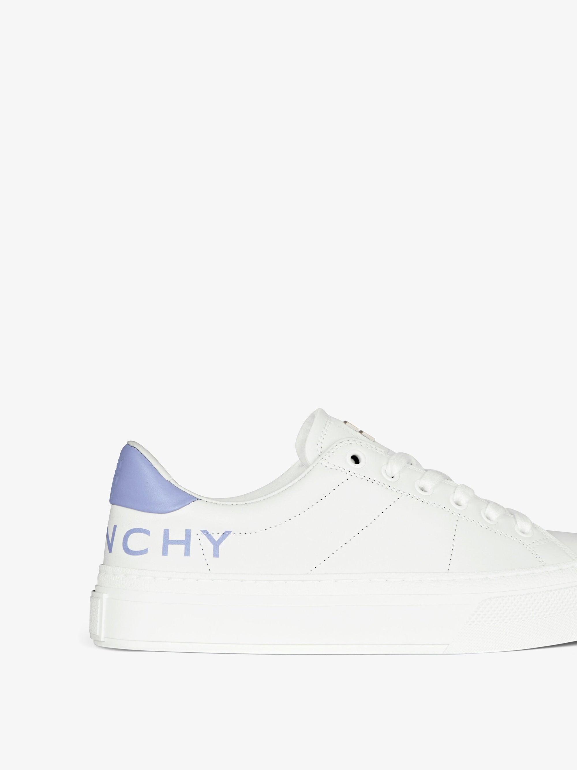 Baskets City Sport en cuir - White & Lilac