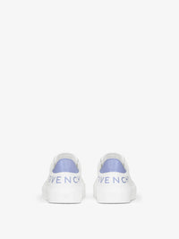 Baskets City Sport en cuir - White & Lilac