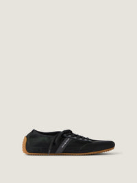 TRANSPARENT NET/CALF LEATHER