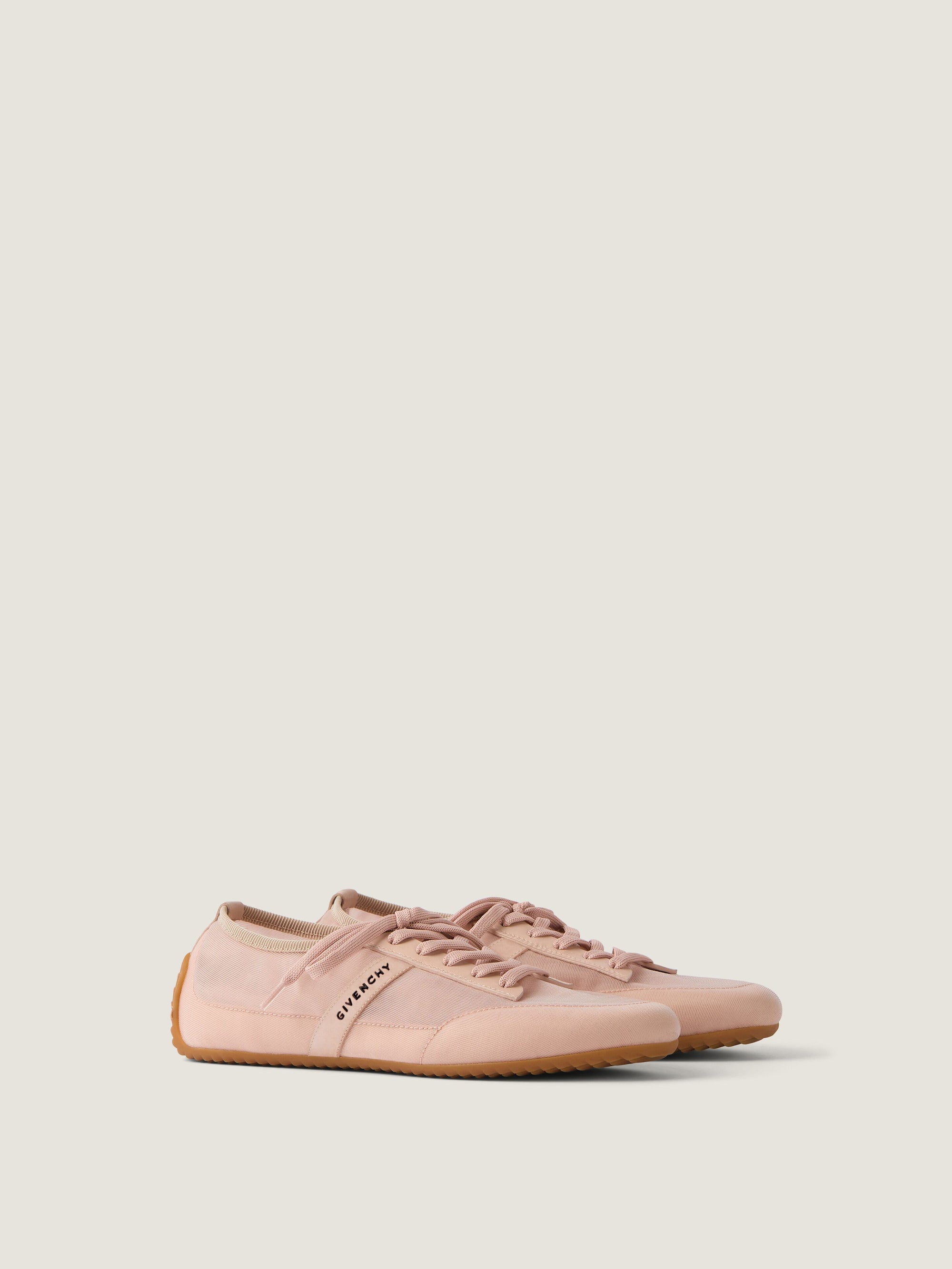 TRANSPARENT NET/CALF LEATHER
