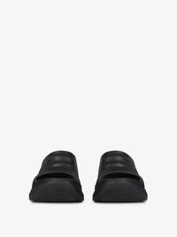MARSHMALLOW SLIDER WEDGE SANDALS
