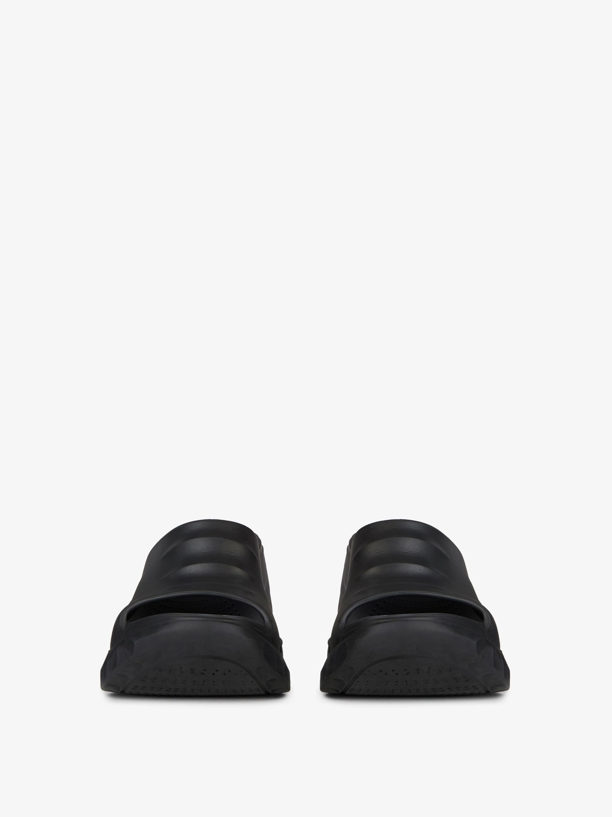 MARSHMALLOW SLIDER WEDGE SANDALS