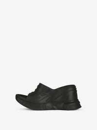 MARSHMALLOW SLIDER WEDGE SANDALS