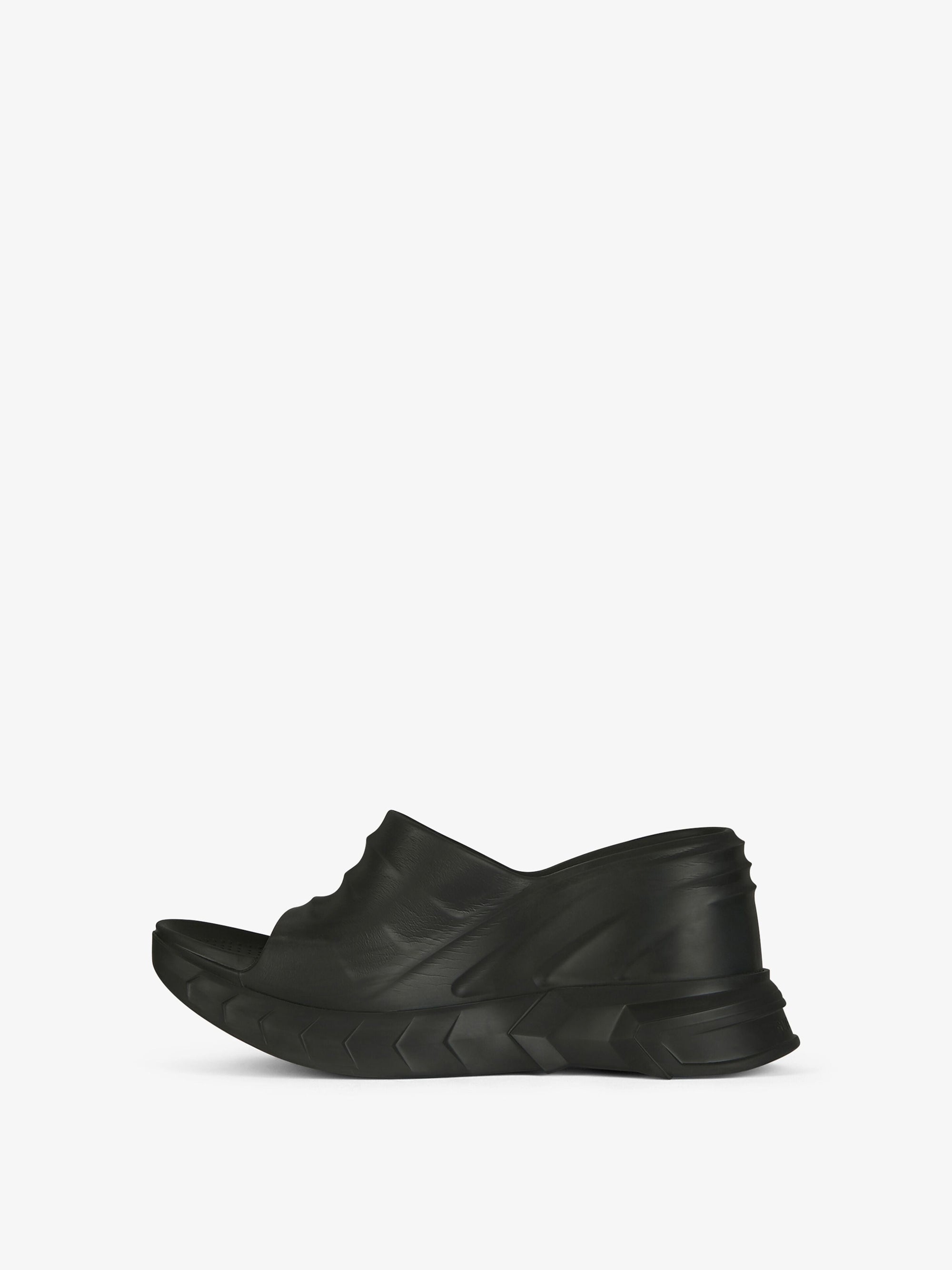 MARSHMALLOW SLIDER WEDGE SANDALS