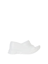 MARSHMALLOW SLIDER WEDGE SANDALS