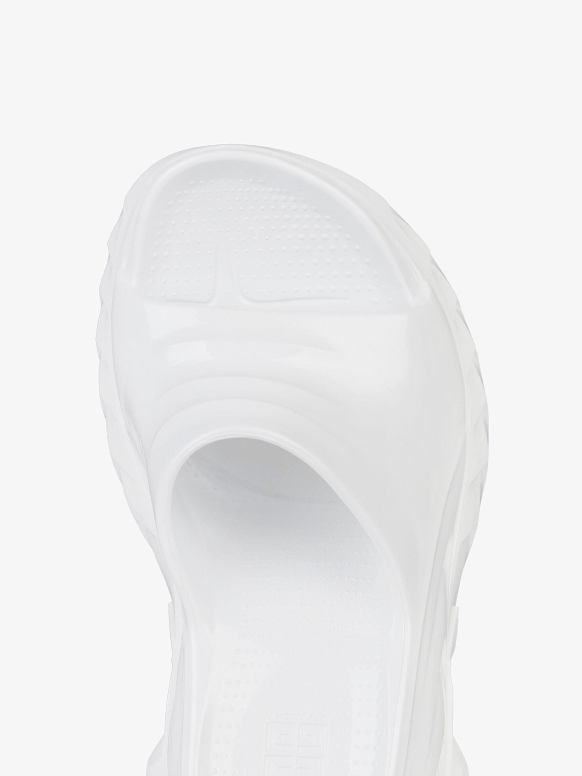 MARSHMALLOW SLIDER WEDGE SANDALS