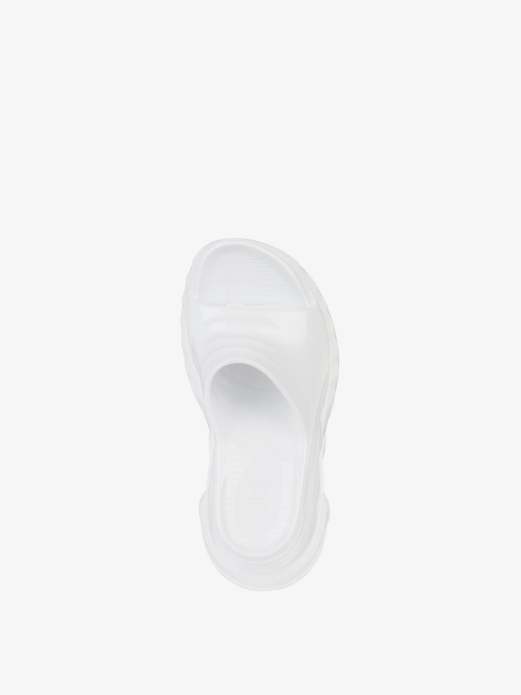 MARSHMALLOW SLIDER WEDGE SANDALS