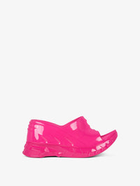 MARSHMALLOW SLIDER WEDGE SANDALS